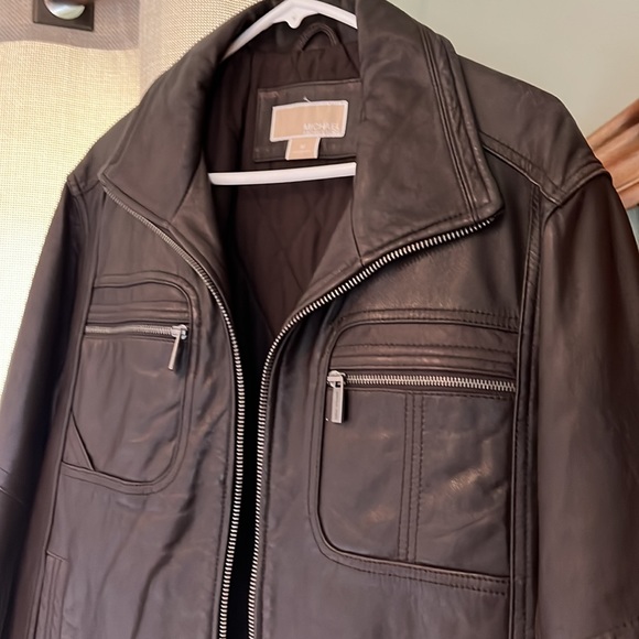 Dark Brown Men’s Genuine Leather Jacket - Picture 3 of 7